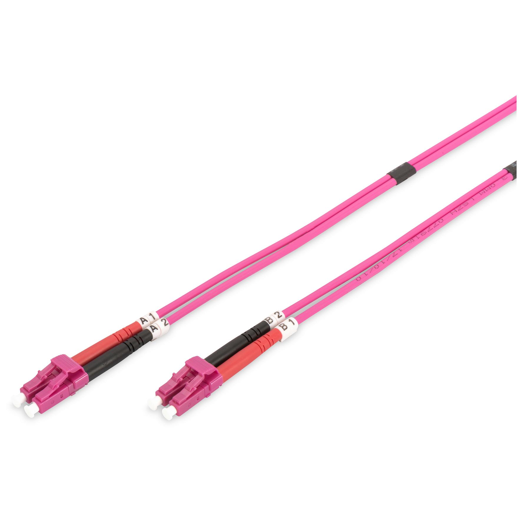 Digitus Multimode Optical Fiber Cable, OM4, LC/LC - 7m