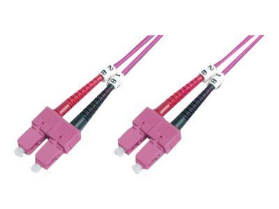 Digitus Professional Multi-Mode Fiber Optic Cable - 2m, OM4, Duplex, 50/125 Micron, Halogen-Free