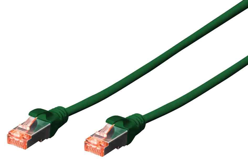 Digitus CAT 6 Shielded Ethernet Cable, 7m, Red/Green