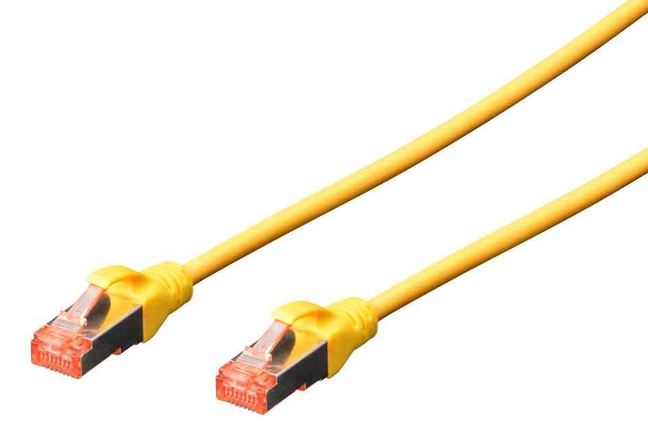 Digitus CAT 6 Shielded Patch Cable, RJ45 LSOH AWG 27/7, 7m Yellow