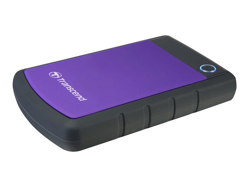 Transcend StoreJet 25H3P - Disco duro externo de 2 TB - 2,5" USB 3.0 - Púrpura brillante