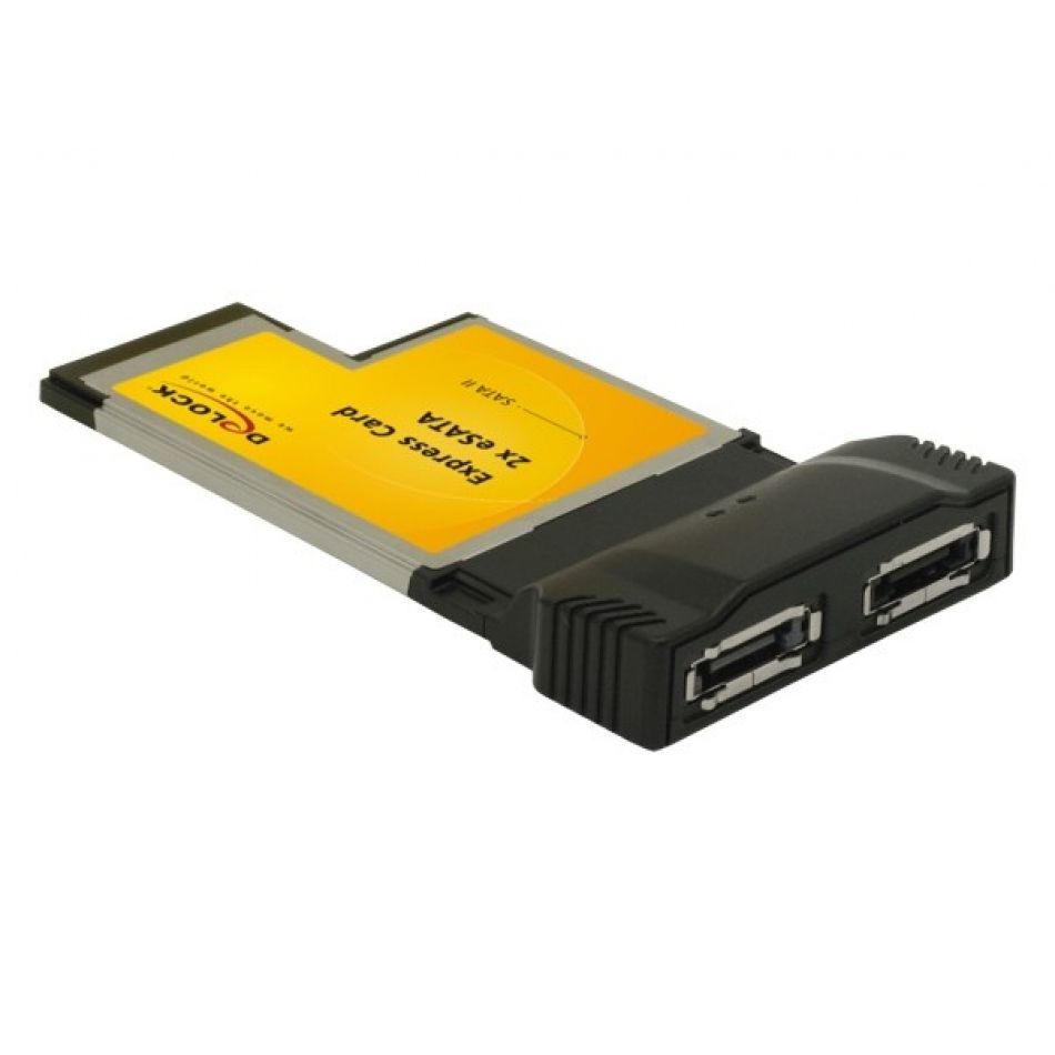 Tarjeta Express Delock eSATA II - Controlador de almacenamiento - 3 Gb/s eSATA - ExpressCard/54