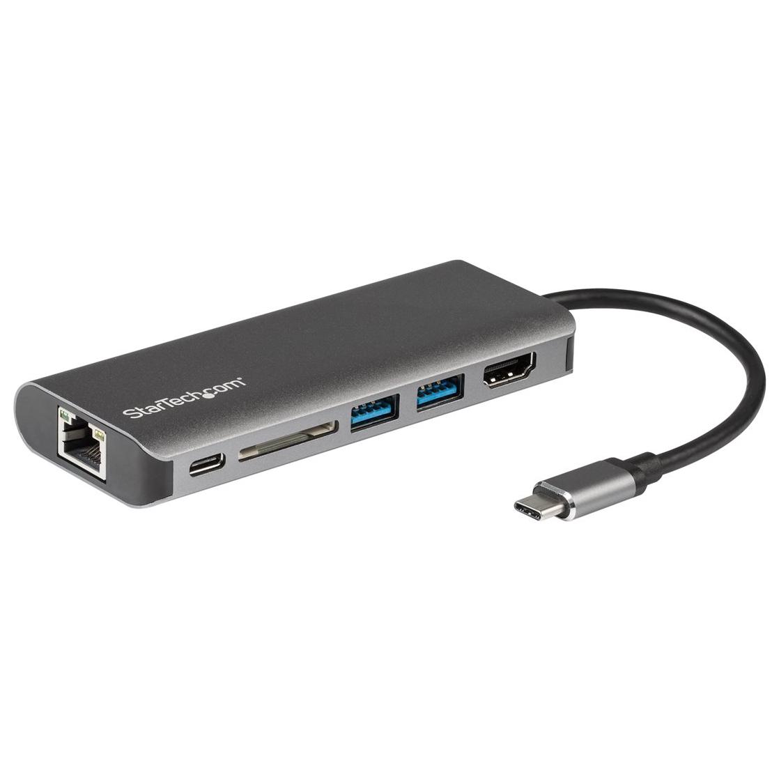 StarTech USB-C Docking Station - 4K HDMI, Gigabit Ethernet, 2x USB 3.0, SD Card Slot - DKT30CSDHPD (New Version)