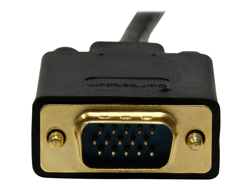 StarTech Mini DisplayPort to VGA Adapter - 91cm Black Active Video Cable for Mac or PC