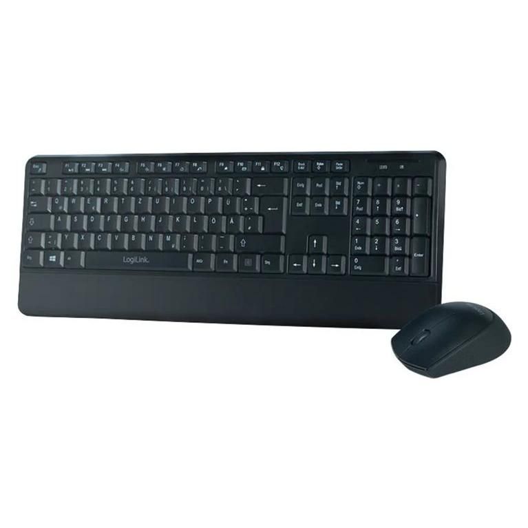 2direct Wireless Keyboard and Mouse Set, 2.4GHz QWERTZ German Layout