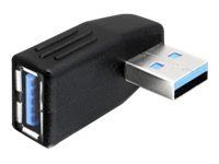 Adaptador USB Delock - USB Tipo A (M) a USB Tipo A (F) - USB 3.0 - Conector de 270° - Negro