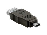 Adaptador USB Delock - Mini-USB Tipo B (M) a USB (F) - USB 2.0 OTG