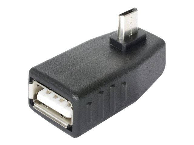 Adaptador USB Delock - Conector de 90° Micro-USB B a USB Tipo A - USB 2.0 OTG