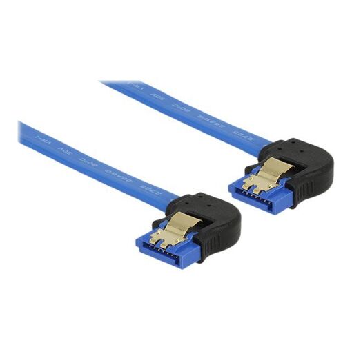 Cable SATA Delock - 30 cm, Con bloqueo, Azul