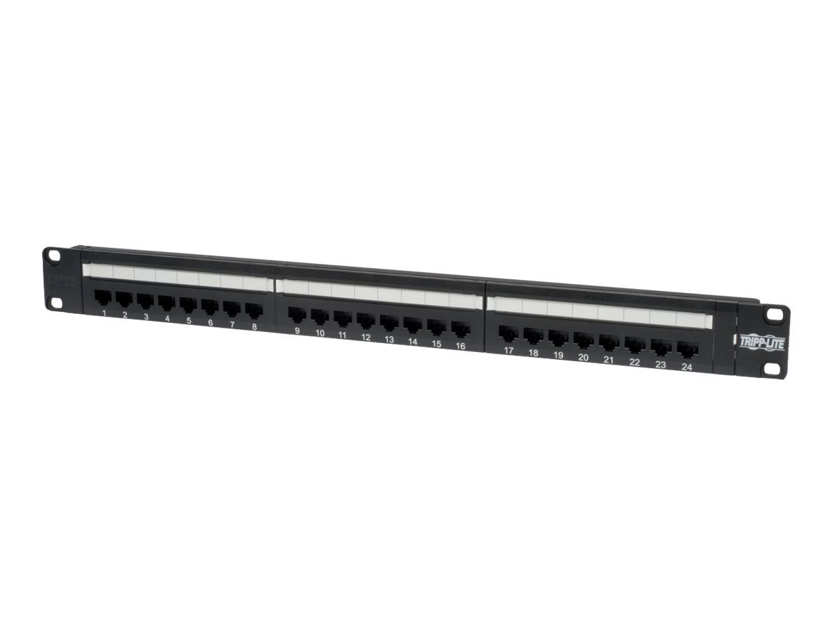 Eaton Tripp Lite 24-Port Cat6/Cat5 Patch Panel, Rackmount, 1URM TAA