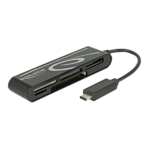 Lector de tarjetas Delock USB 2.0 5 en 1 (USB Tipo C Masculino)