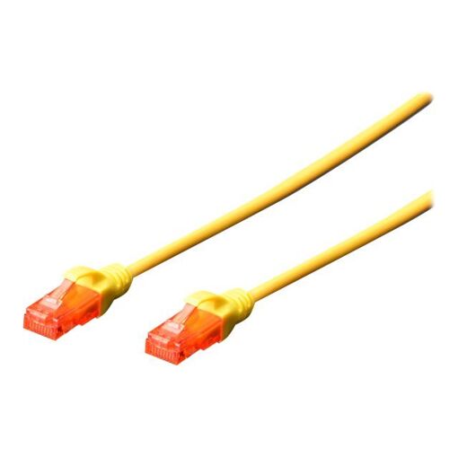 Cable de Ethernet Profesional Digitus - 10 m, Cat6e, RJ-45 (M) a RJ-45 (M), UTP, Libre de halógeno, Moldeado, Amarillo