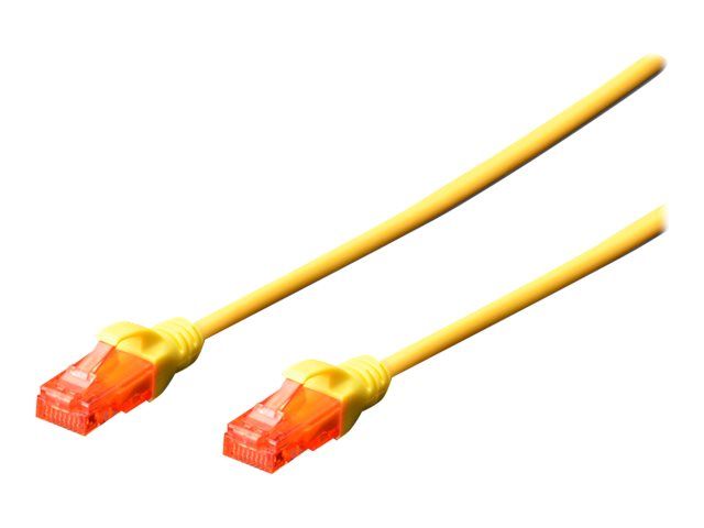 Digitus Professional Ethernet Cable - 10m, Cat6e, RJ-45 to RJ-45, UTP, Halogen-Free, Molded, Yellow