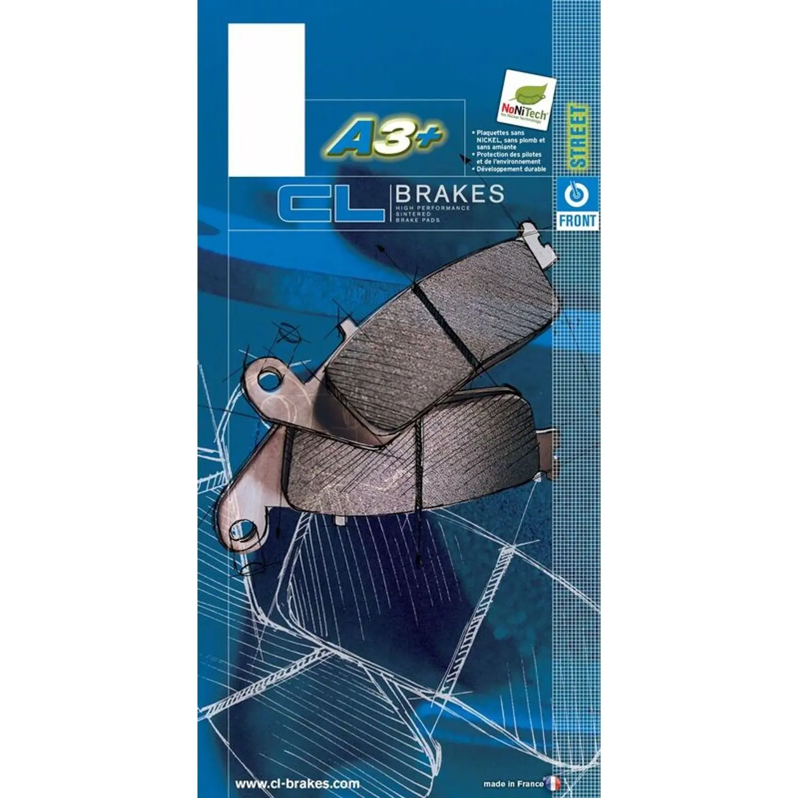 CL Brakes Metal Fritted Road Brake Pad 2377A3+