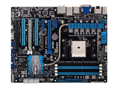 ASUS F2A85-V PRO ATX Motherboard - FM2 Socket, AMD A85X Chipset, USB 3.0, Gigabit LAN, Integrated Graphics, 8-Channel HD Audio