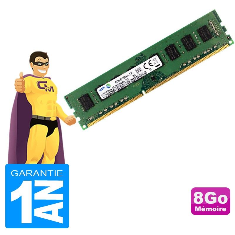 Samsung 8GB DDR3 Memory Module (240-pin DIMM, 1600MHz, CL11, 1.5V, Buffered Non-ECC)
