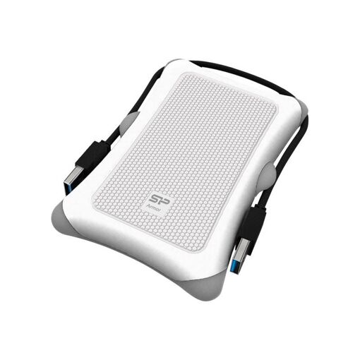 Silicon Power Armor A30 - 2TB External Hard Drive - 2.5" - USB 3.0 - White