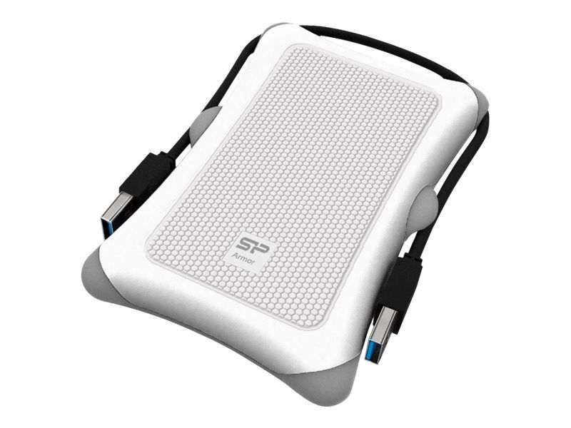 Disque dur externe Silicon Power Armor A30 - 2 To - 2,5 pouces - USB 3.0 - Blanc