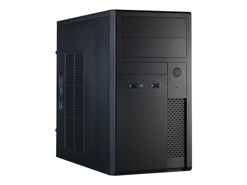 Chieftec Mesh Series XT-01B Micro ATX Case - Black - 350W (ATX12V 2.3/PS/2) - USB/Audio