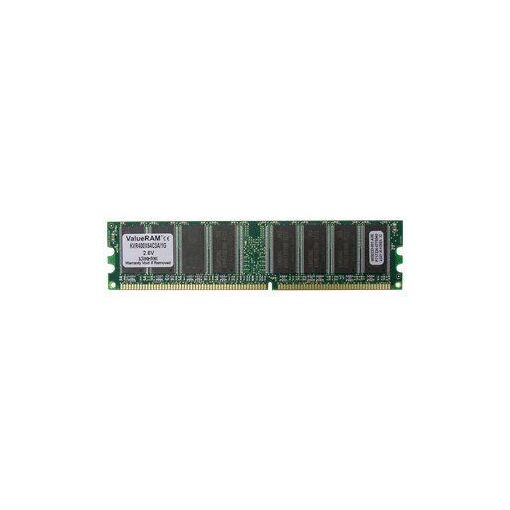 Módulo Kingston ValueRAM 1GB DDR (400MHz/PC3200, CL3, 2.6V, sin búfer, no ECC)