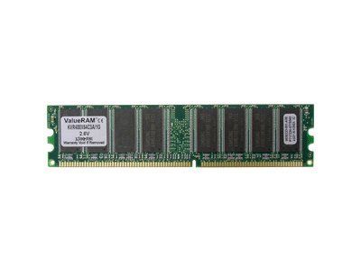 Kingston ValueRAM 1GB DDR Module (400MHz/PC3200, CL3, 2.6V, Unbuffered, Non-ECC)