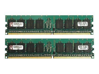 Kingston ValueRAM - 1GB DDR2 Kit (2 x 512MB) - 667MHz, PC2-5300, CL5, 1.8V, Unbuffered, Non-ECC