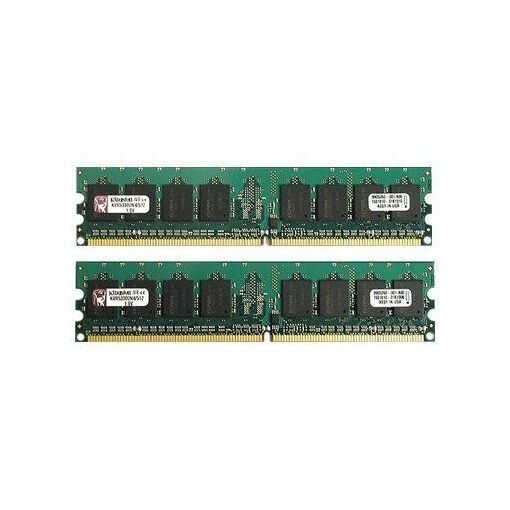 Kit Kingston ValueRAM - 1 GB DDR2 (2 x 512 MB) - 667 MHz, PC2-5300, CL5, 1.8 V, sin búfer, no ECC