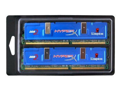 HyperX 2GB DDR2 Kit (2 x 1GB) - 800MHz/PC2-6400 - CL4 - 2V - Unbuffered Non-ECC Memory