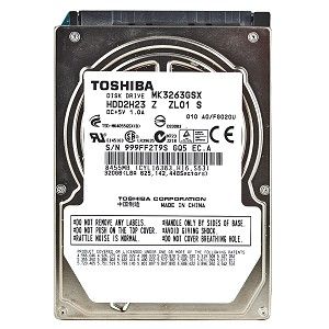 Toshiba 320GB 2.5-inch Internal Hard Drive (SATA 3Gb/s, 5400 RPM, 8MB Buffer)