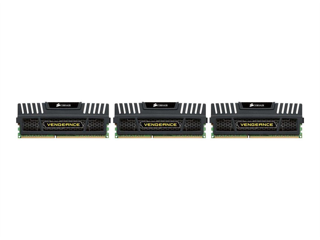 Corsair Vengeance DDR3 Kit - 6GB (3x2GB) - 1600MHz / PC3-12800 - CL9 - 240-pin DIMM