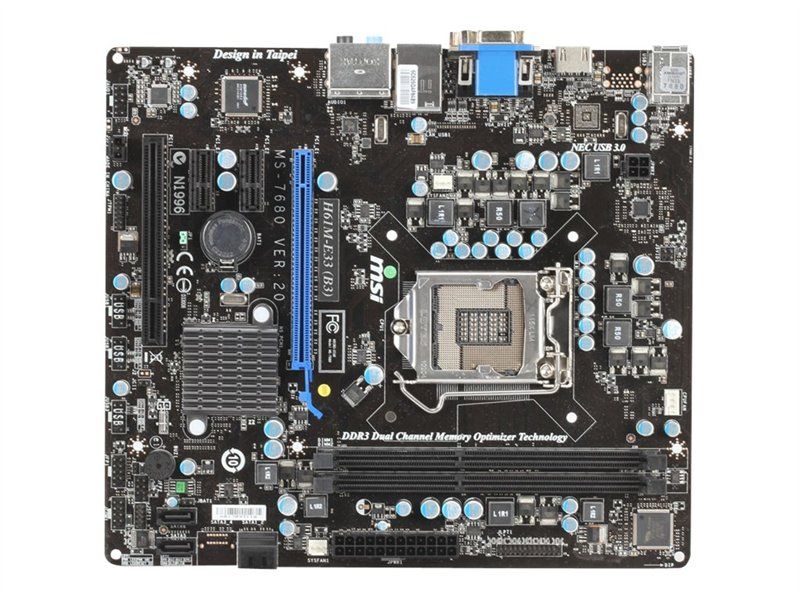 MSI H61M-E33 - B3 Micro ATX Motherboard