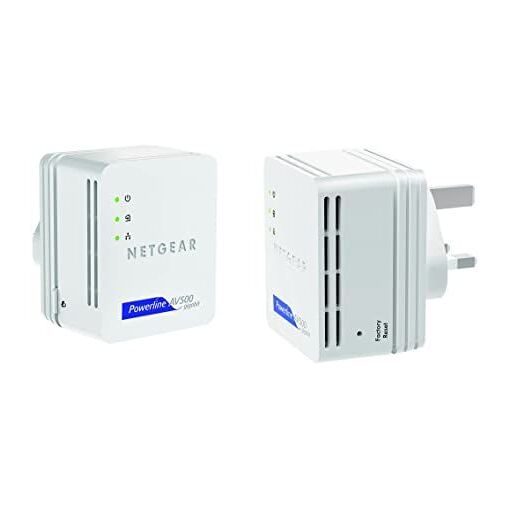 Netgear Powerline XAVB5101 - 1Gbps Powerline Adapter Kit, HomePlug AV (HPAV) Wall Plug (Pack of 2)