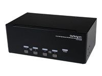 Conmutador KVM de 4 puertos USB con hub de audio y video DVI de StarTech.com
