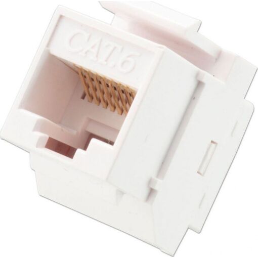 Lindy CAT6 Keystone Coupler - Modular Housing (Connector) - RJ-45 - White