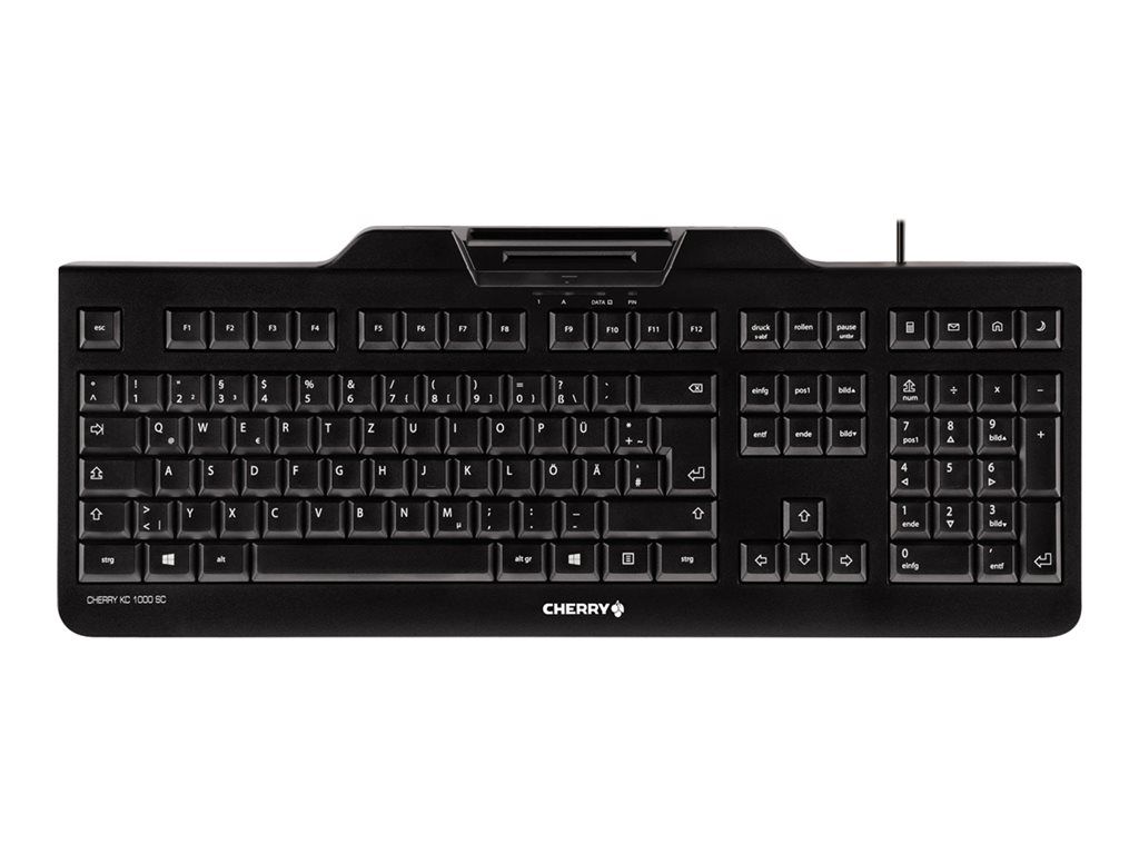 Cherry KC 1000 SC USB Keyboard - Black