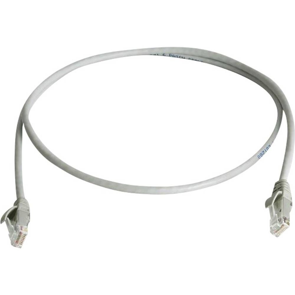 Telegärtner CAT 6 RJ-45 Cord, 2m, UTP, Grey RAL 7035