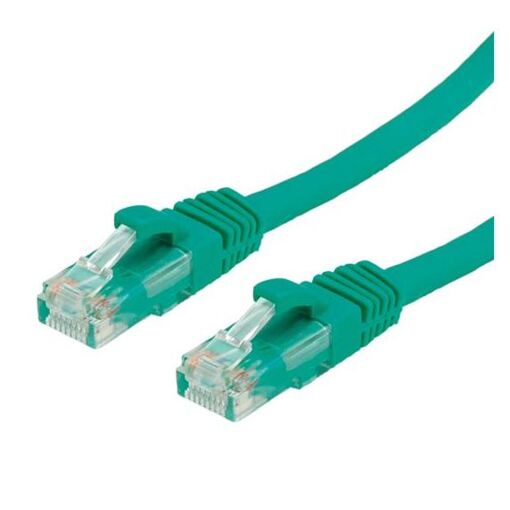 Secomp Cat6a RJ-45 Cable, 5m, Green