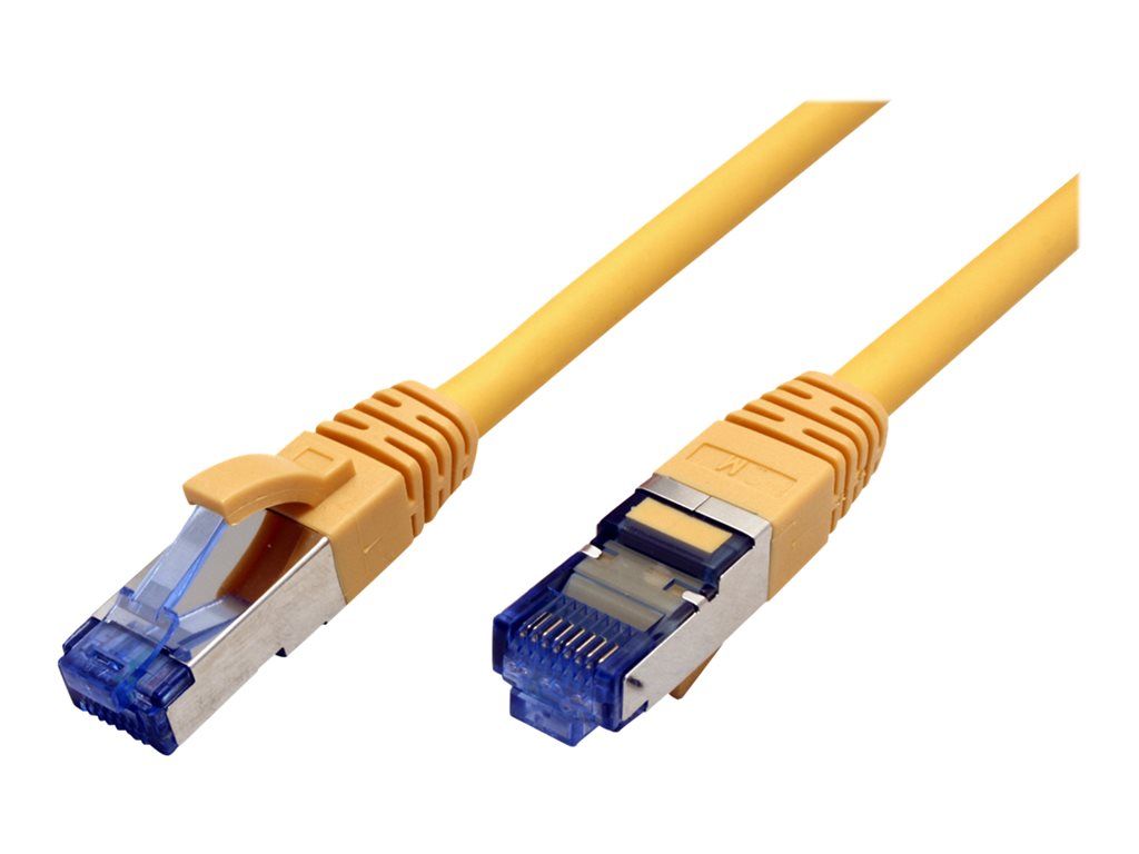 Secomp CAT 6a RJ-45 M to RJ-45 M Cable - 5m - Halogen-Free, Molded, Locking - Yellow