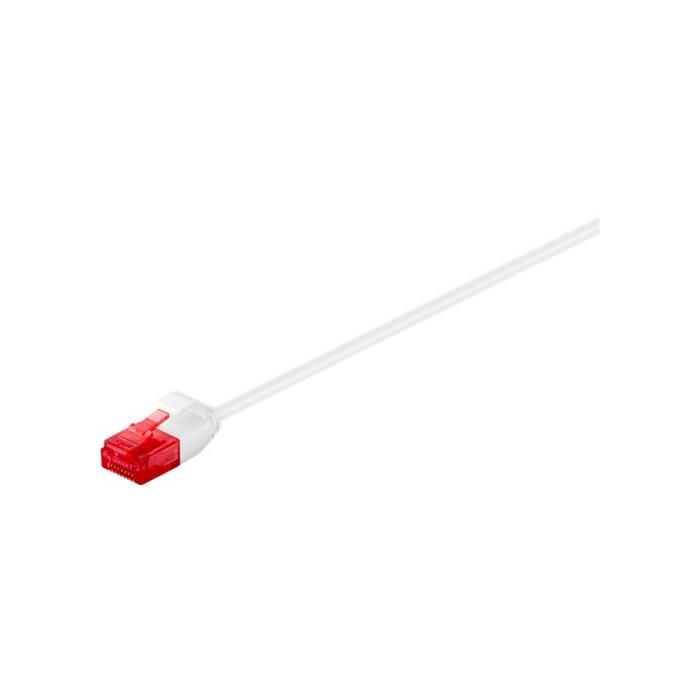 Wentronic RJ-45 to RJ-45 Cable, 15m, UTP Cat 6, Locking, Molded, Round, No Hook - White