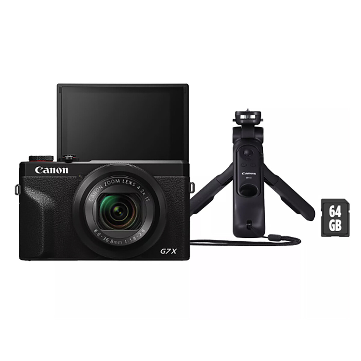 Canon PowerShot G7 X Mark III Kit Trépied HG-100T + SD 64 Go
