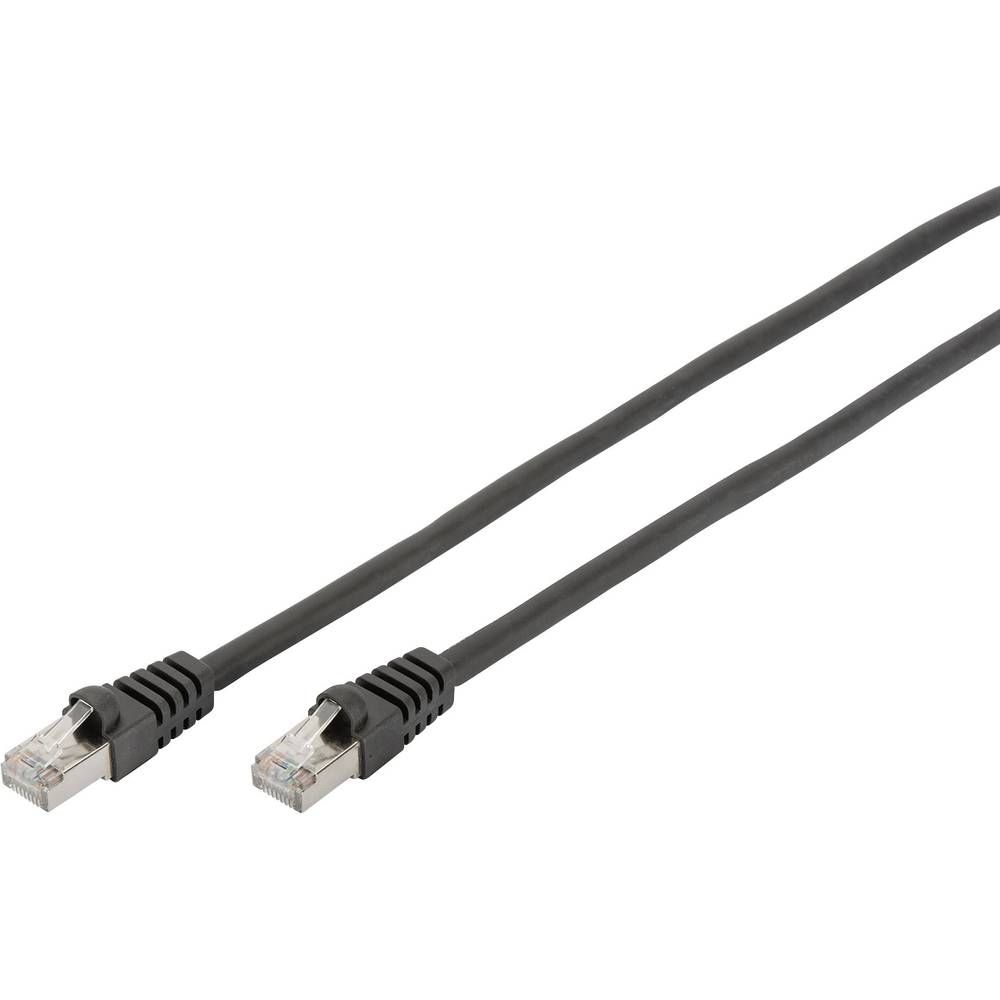 Assmann SFTP CAT 6 Cable, 1m, Black