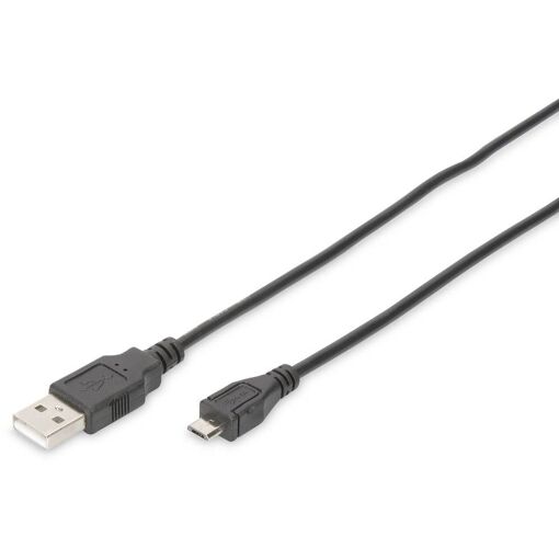 Câble USB Digitus - USB vers Micro-USB Type B - 1,8 m - Noir