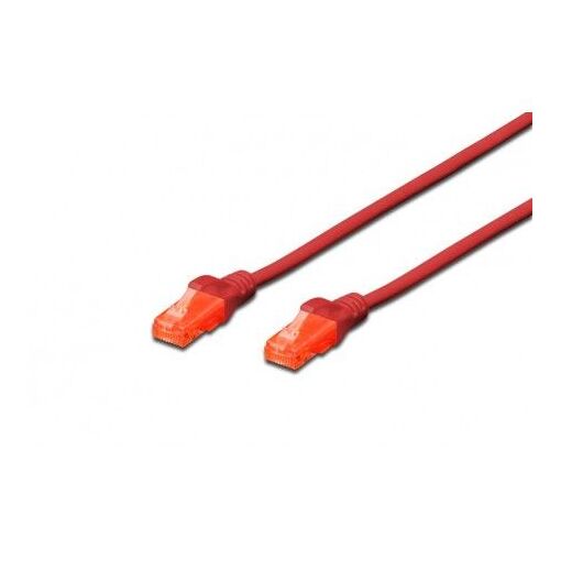 Câble Ethernet Assman DIGITUS Professionnel, 50 cm, Cat 6e, Rouge