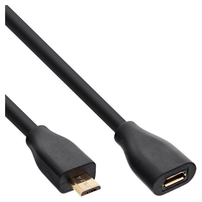 INTOS ELECTRONIC USB Extension Cable - 2m Black
