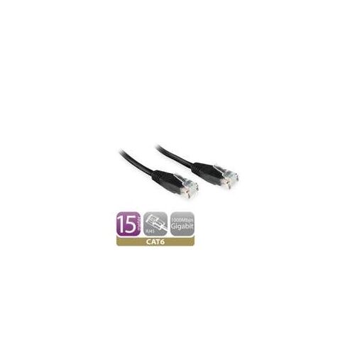 Eminent Ewent Network Cable - 10m, Cat 6 UTP, RJ-45 Male to RJ-45 Male, Black