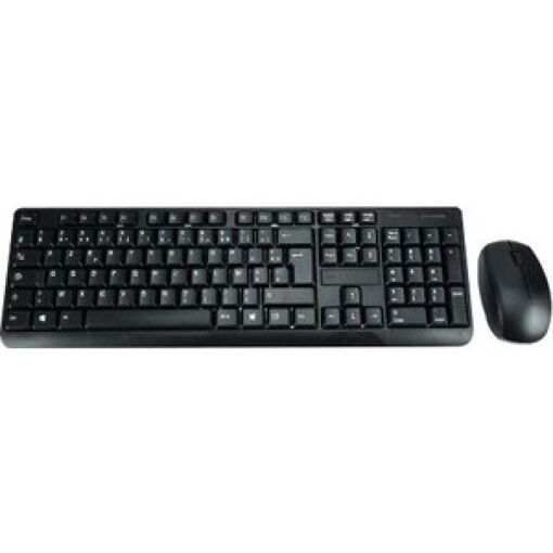 Ensemble clavier et souris MCL Samar sans fil - 2.4 GHz, AZERTY, Français, Noir