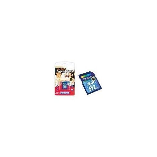 Transcend Ultra Speed Flash Memory Card - 512MB, 80x