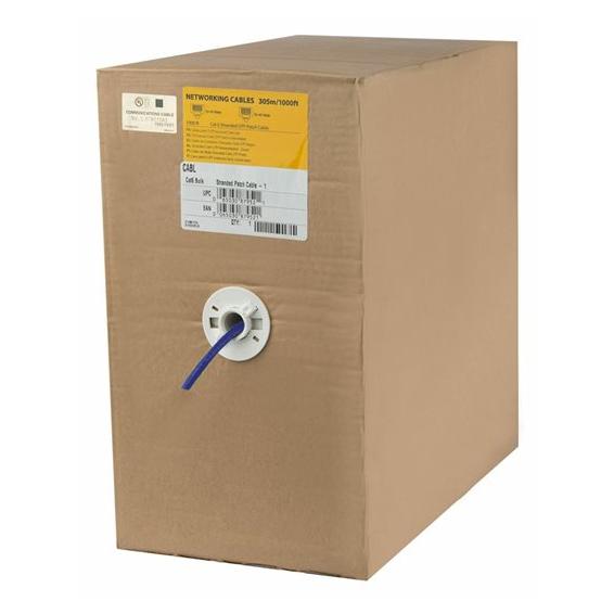Câble Ethernet StarTech Cat6 - 92 mètres (304 pi) - Paire torsadée blindée (STP) - Classé CM pour installation murale - Bleu