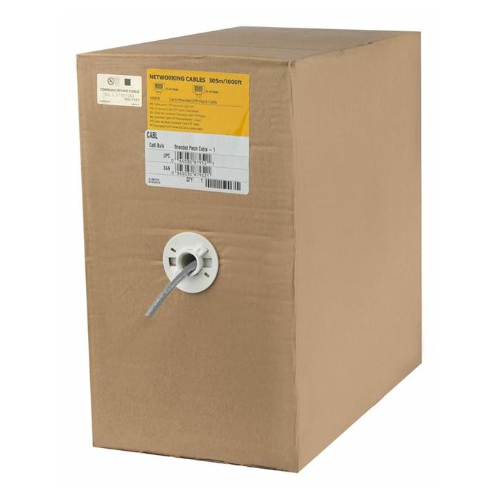 Câble Ethernet StarTech Cat6 - 304 m - Paire torsadée - Classé CM pour montage mural - Gris