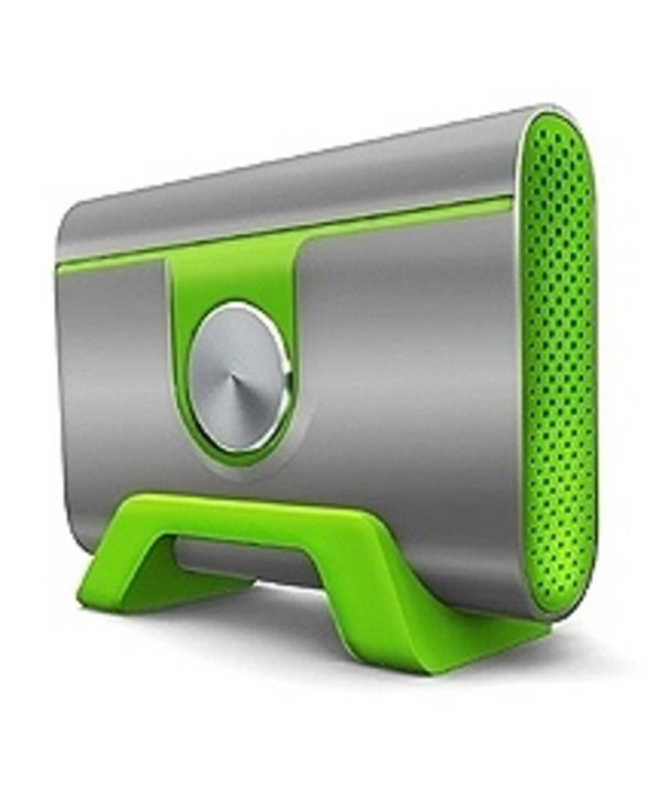 Boîtier externe Jou Jye Venusru 3,5 pouces - ATA - 133 Mo/s - RAID 0, 1, 4 - Ethernet et USB 2.0 - Argent/Vert